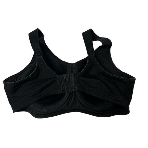 LIVI Active Plus Size Black Max Support Wicking Underwire Sports Bra SZ 40D - Picture 4 of 5